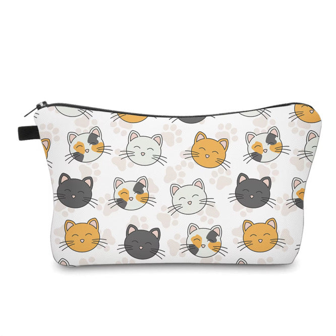Pouch - Cat Paw on White