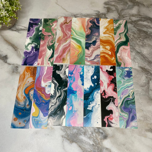 Bookmark - Marbled Paint Mix