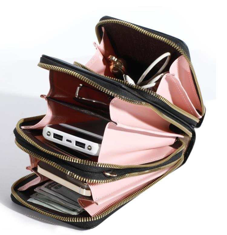 Ivy Crossbody Wallet + Purse - Grey