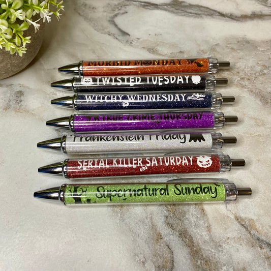 Pen - Halloween - Clear Days Of The Week