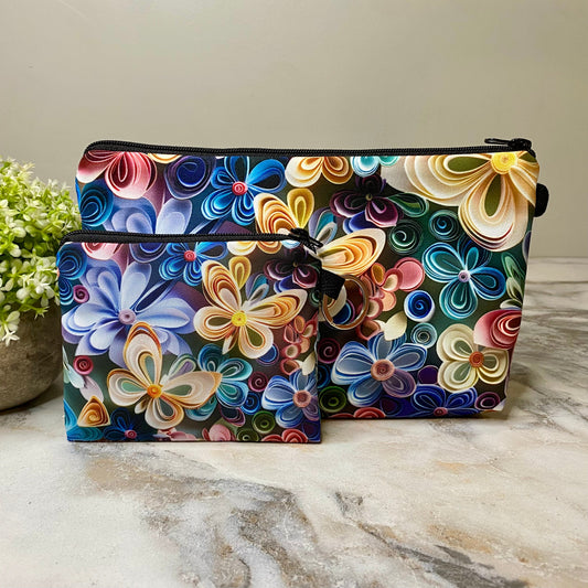 Pouch & Mini Pouch Bundled Set - Paper Butterfly