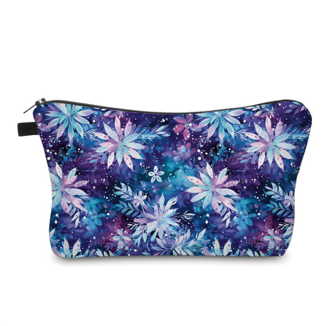 Pouch - Christmas Blue Purple Snowflake - PREORDER