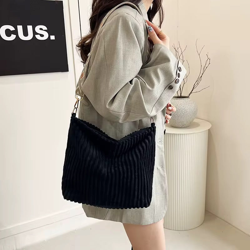 Willow - Corduroy Shopper Purse - PREORDER