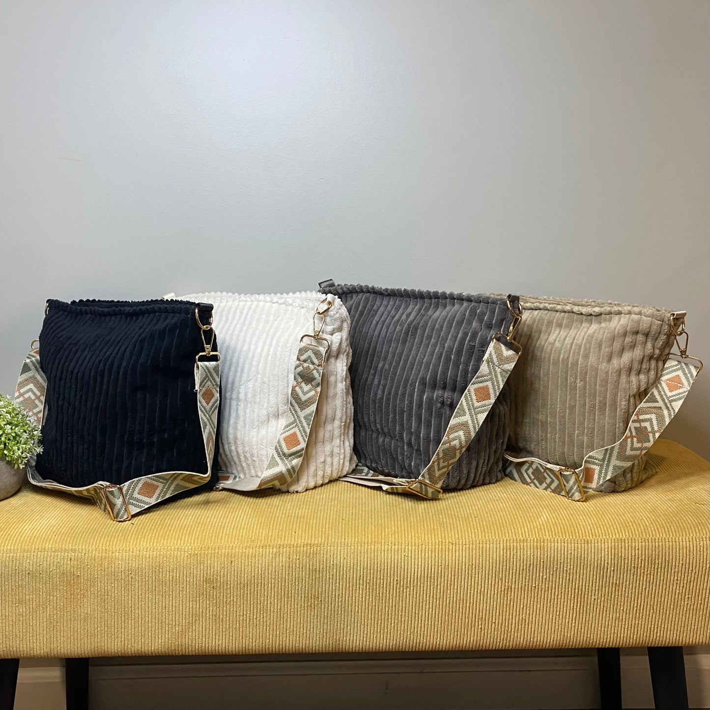 Willow - Corduroy Shopper Purse - PREORDER