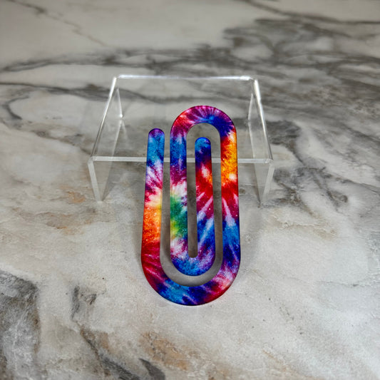 Jumbo Paperclip - Glitter Tie Dye
