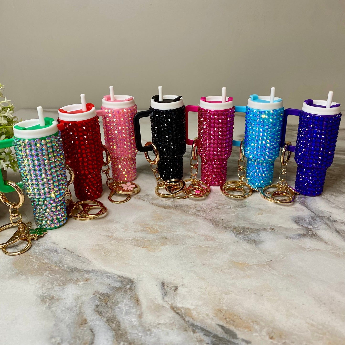 Keychain - Lip Balm Tumbler #4 Gems