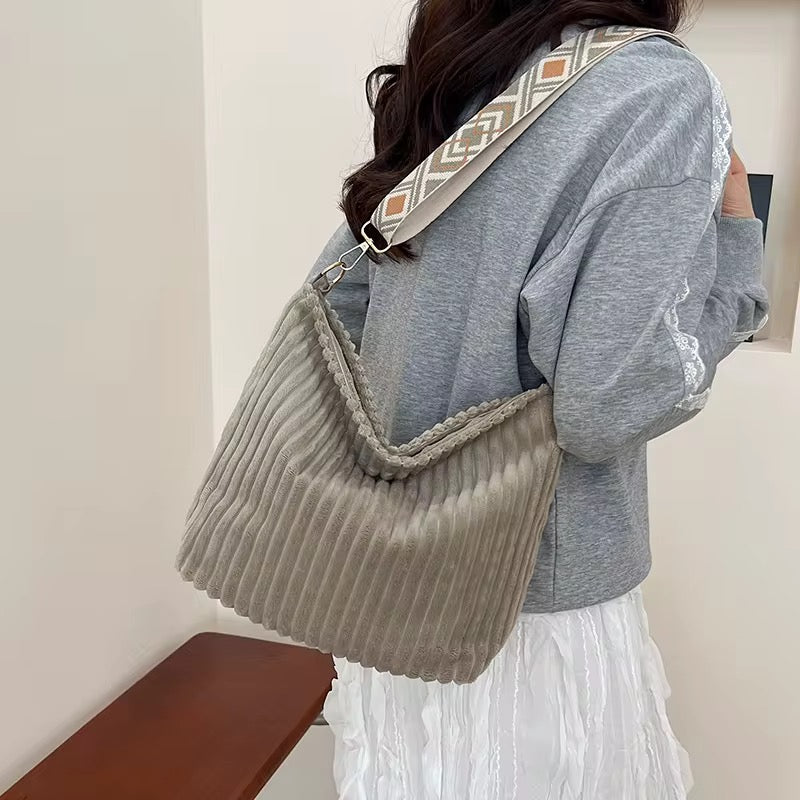 Willow - Corduroy Shopper Purse - PREORDER