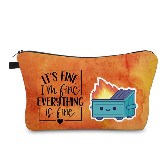 Pouch - Everything Is Fine Dumpster Fire