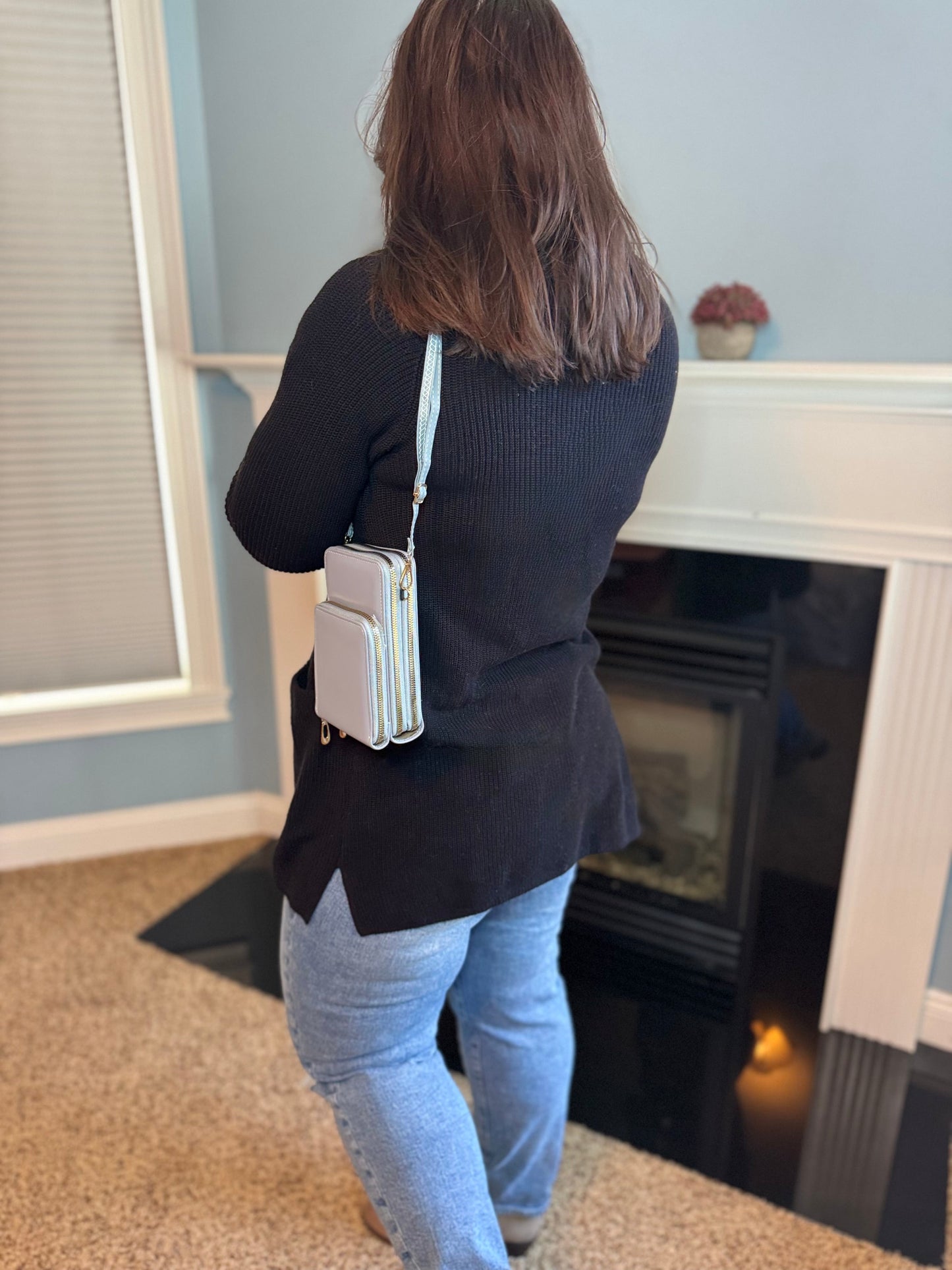 Ivy Crossbody Wallet + Purse - Medium Pink