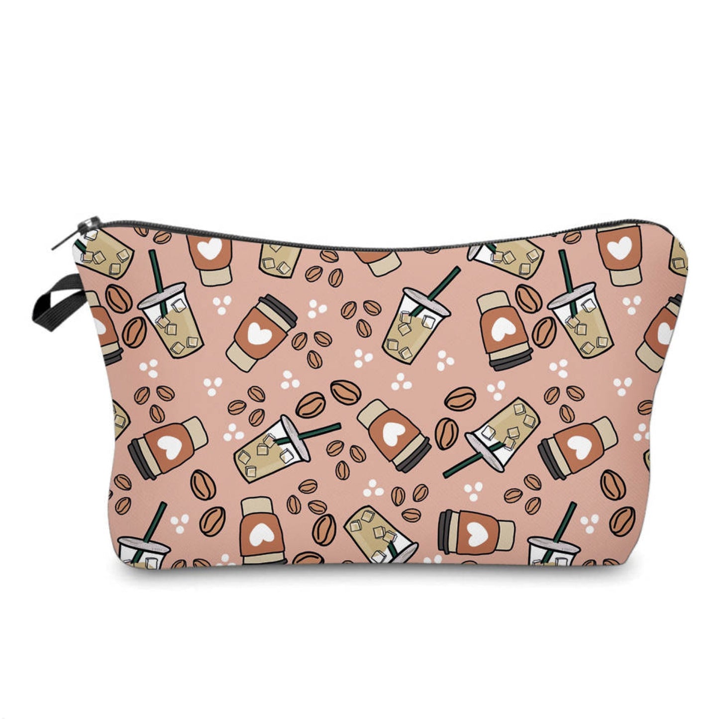 Pouch & Mini Pouch Bundled Set - Iced Coffee Hearts