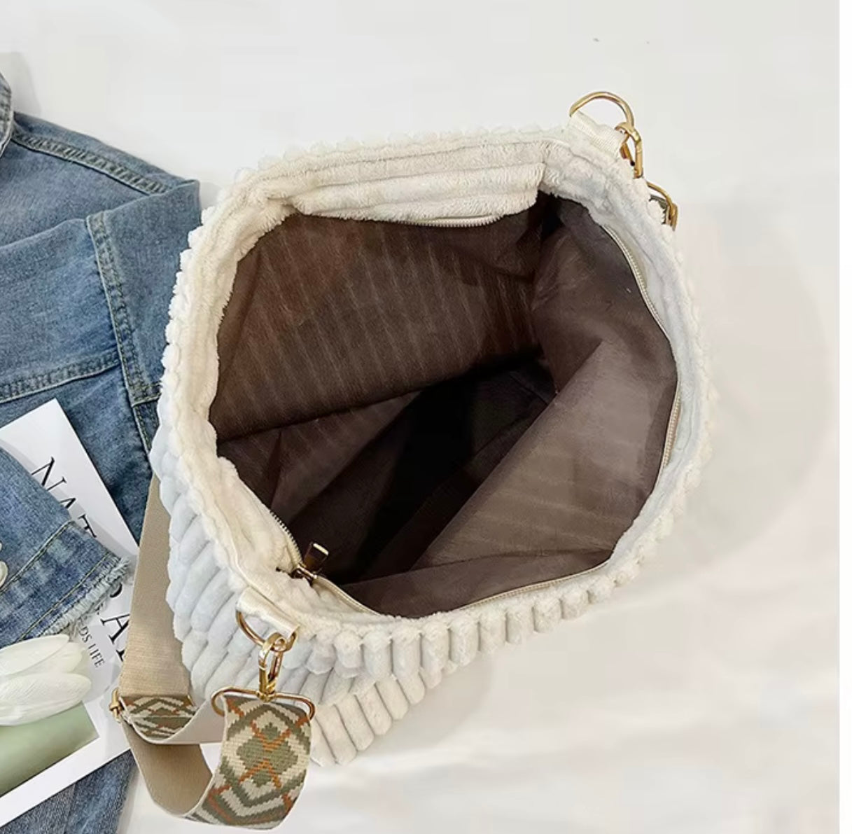 Willow - Corduroy Shopper Purse - PREORDER