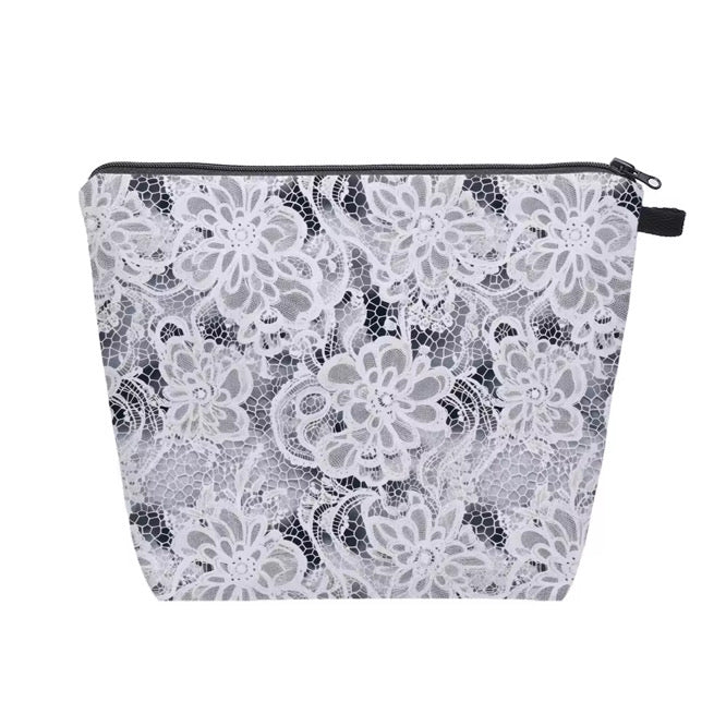 Pouch XL - Lace Black Grey