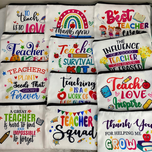 Canvas Pouch - Teacher Mix