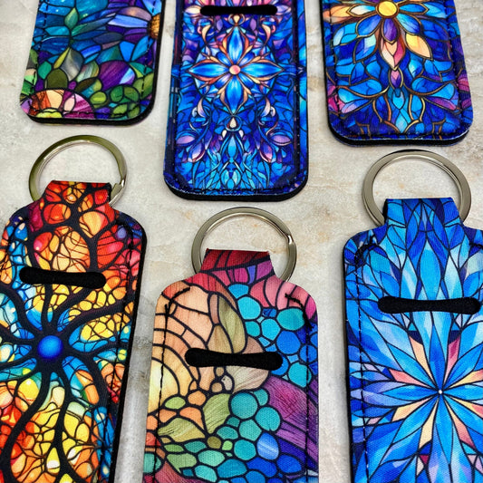 Lip Balm Chapstick Holder - Stained Glass Mix