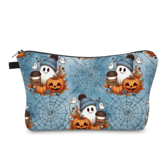 Pouch - Halloween Fall - Pumpkin Ghost Coffee