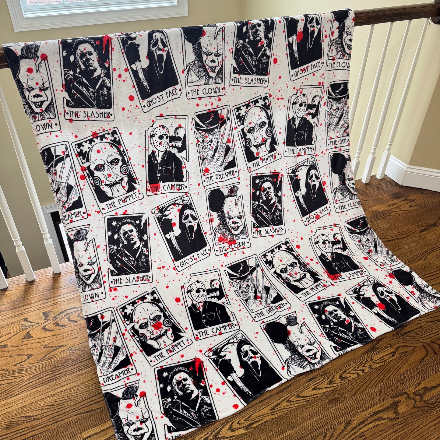 Blanket - Halloween - Blood Splatter Tarot Card