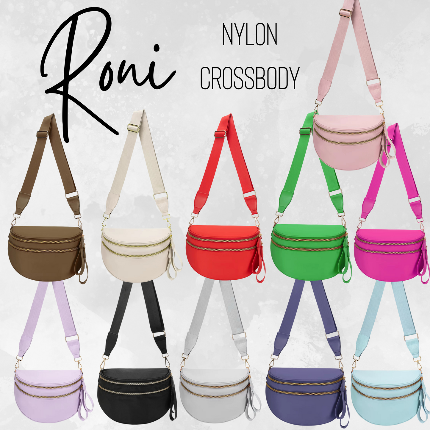 Roni - Solids - Nylon Crossbody