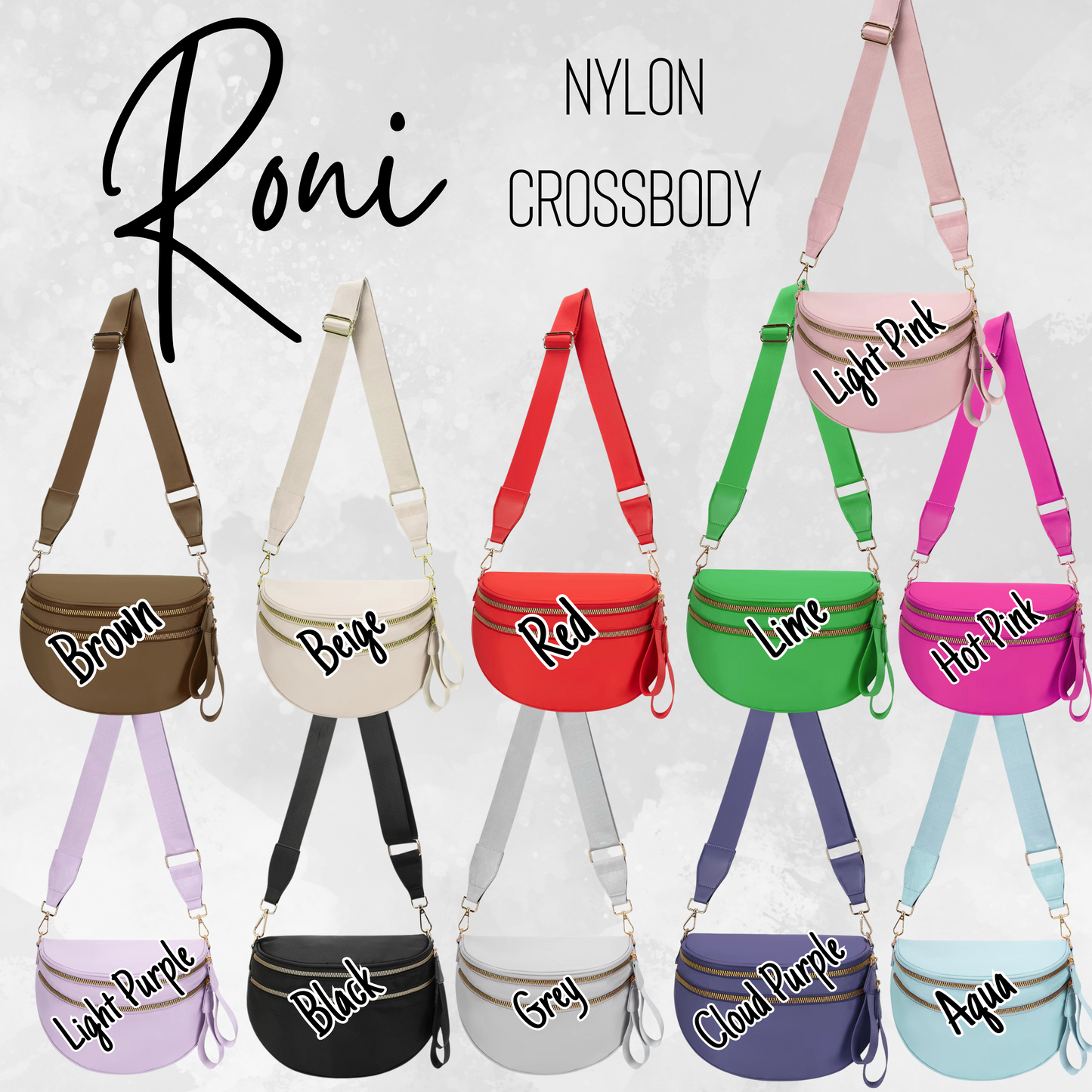 Roni - Solids - Nylon Crossbody