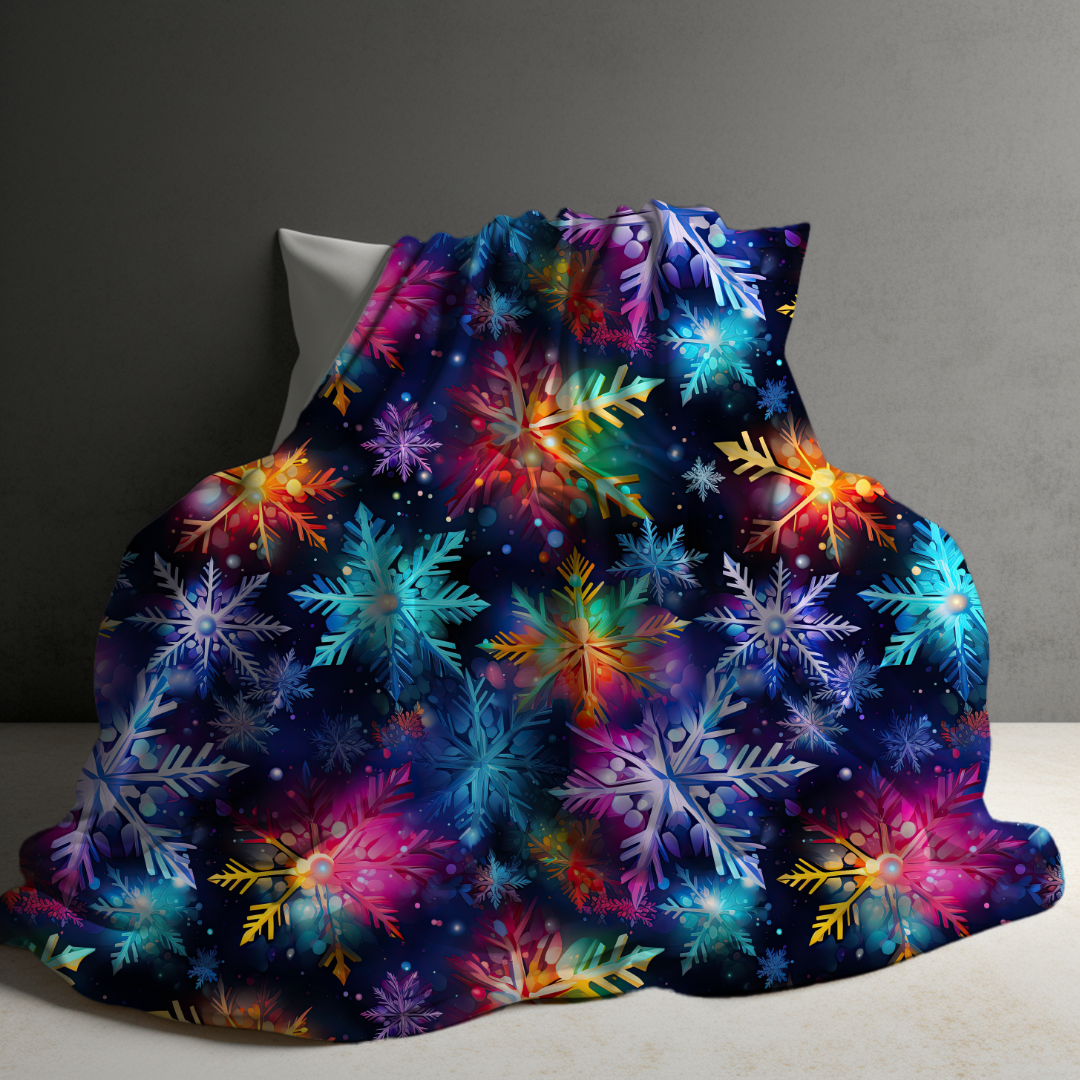 Blanket - Christmas - Rainbow Snowflake - PREORDER