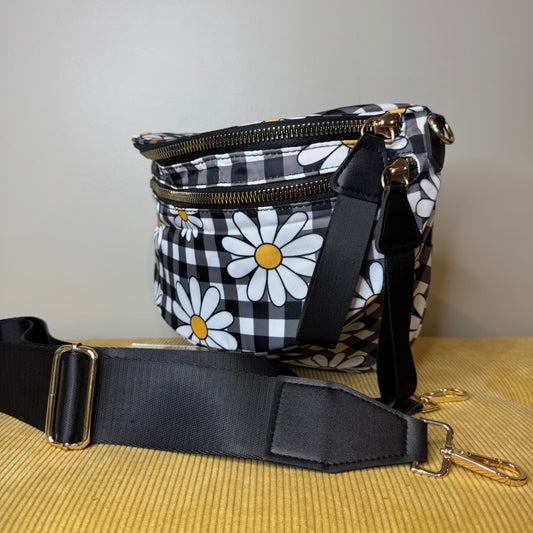 The Roni Nylon Crossbody - Daisy Gingham