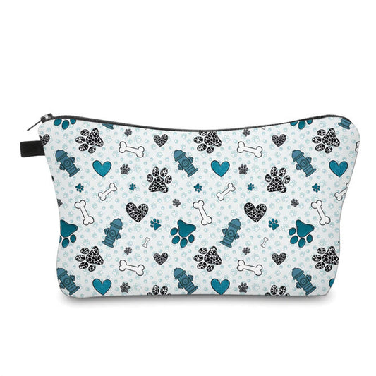 Pouch - Blue Heart Paw Dog Hydrant