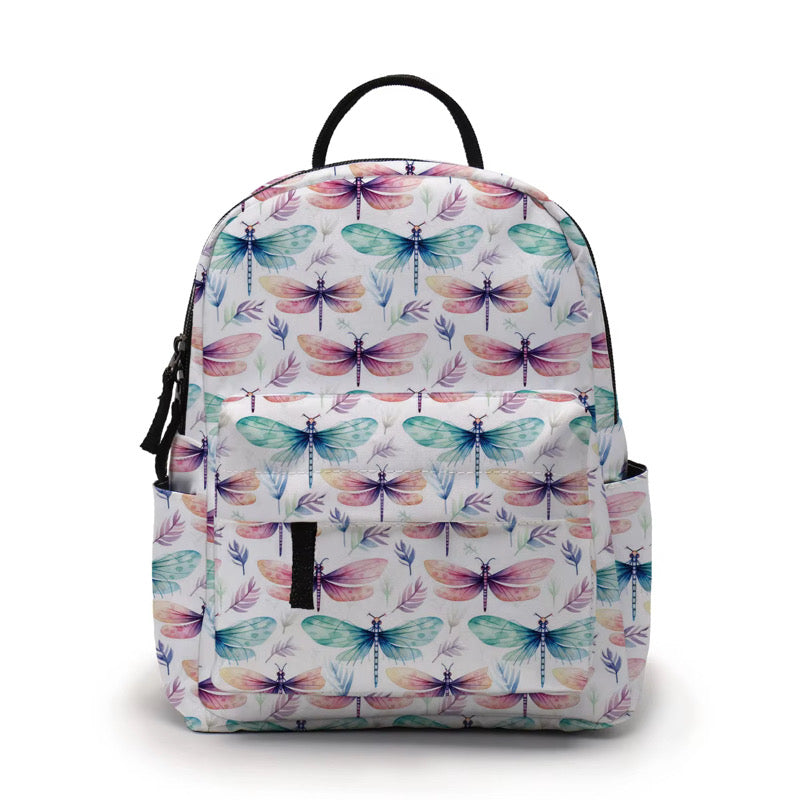 Mini Backpack - Dragonfly Watercolor