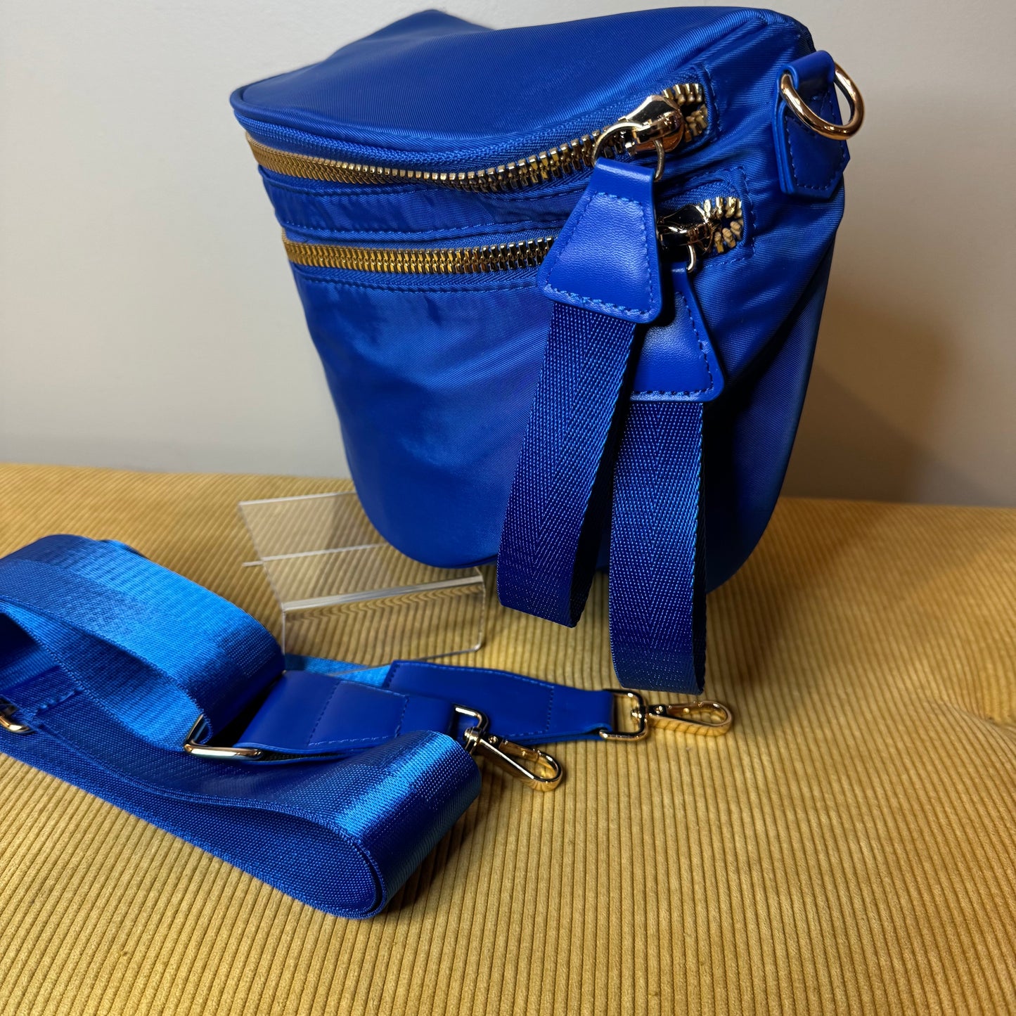 The Roni Nylon Crossbody - Solid Bright Blue