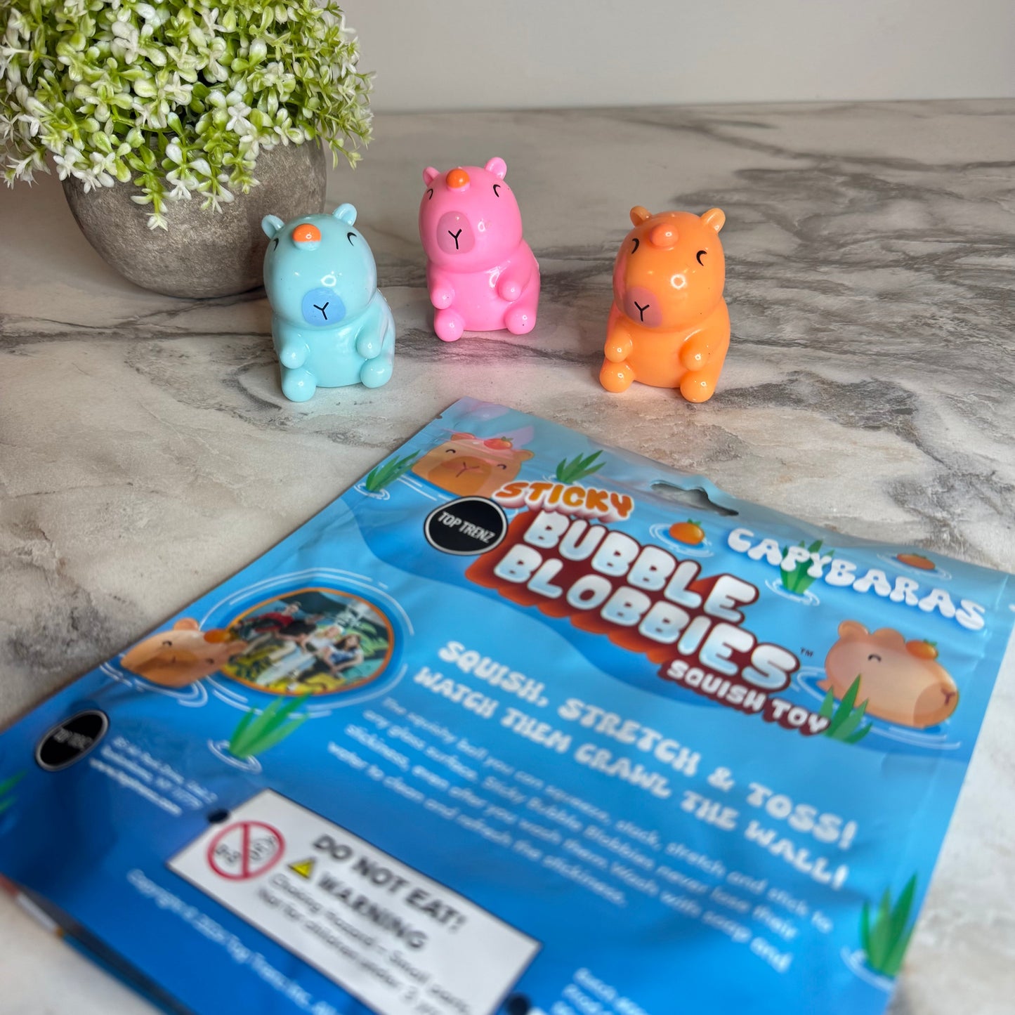 Sticky Bubble Blobbies Toy - Capybara