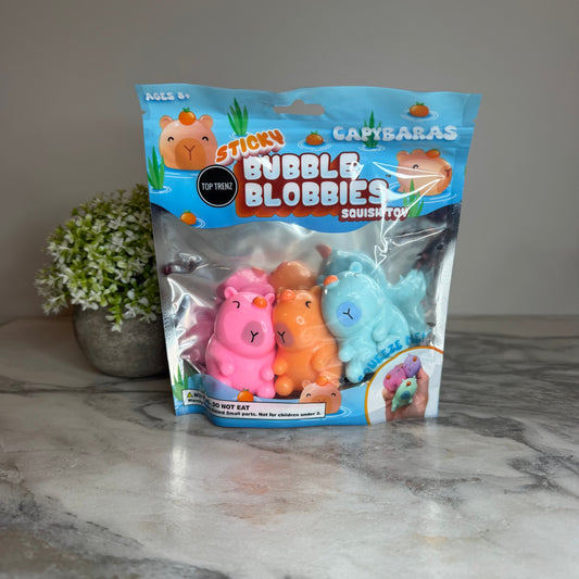 Sticky Bubble Blobbies Toy - Capybara