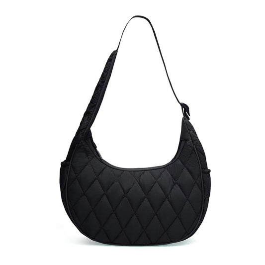 Cleo - Quilted Crescent Handbag - PREORDER 9/10-9/13