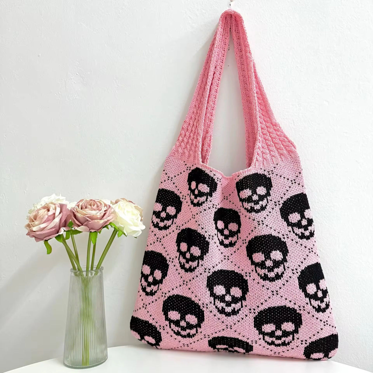 Tote Bag - Knit Sweater - Skull - PREORDER