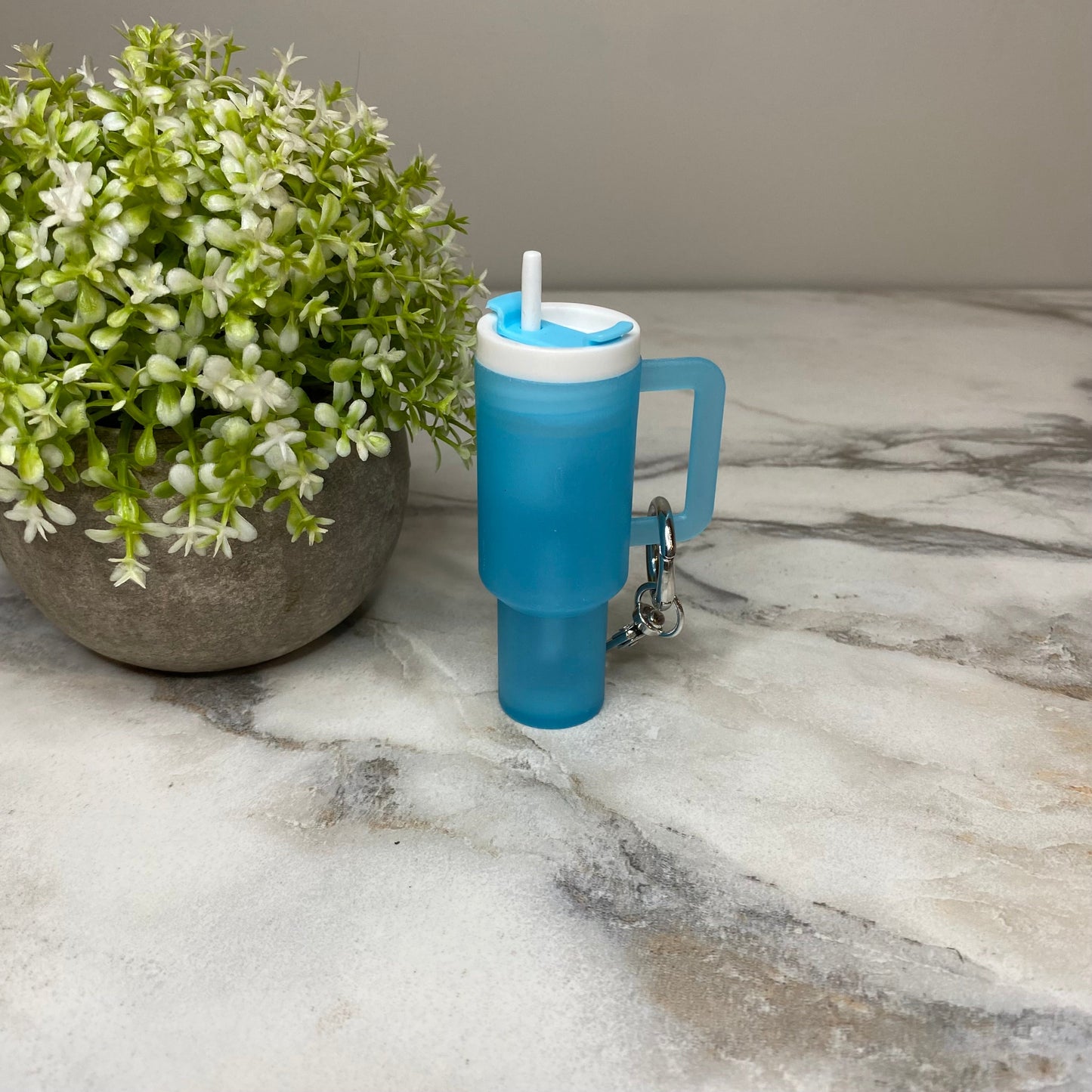 Keychain - Lip Balm Tumbler #3 Frosted Glow-In-The-Dark