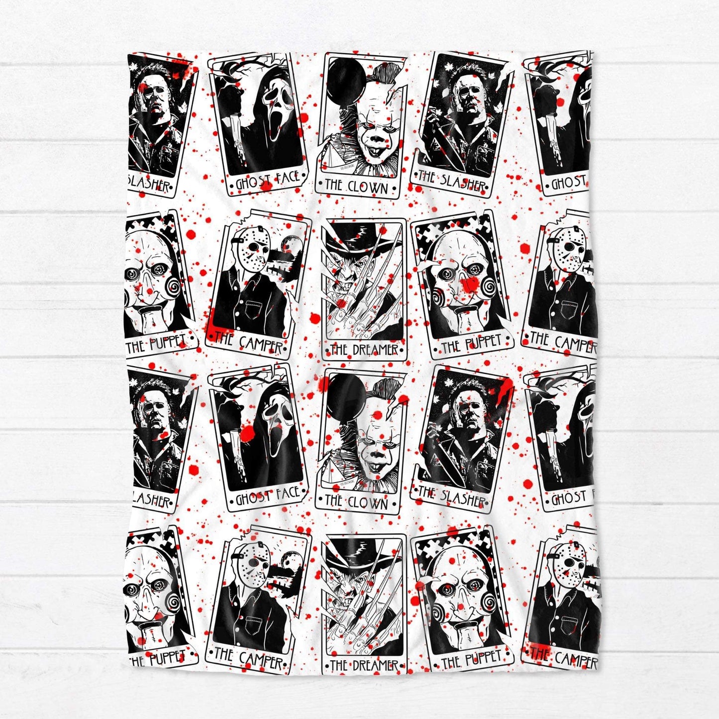 Blanket - Halloween - Blood Splatter Tarot Card