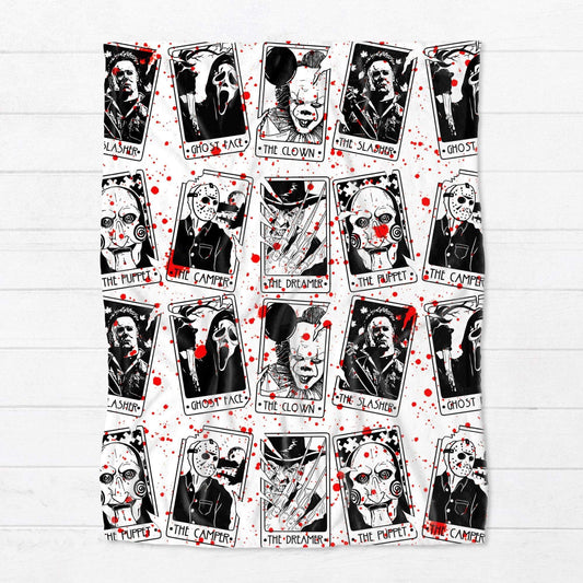 Blanket - Halloween - Blood Splatter Tarot Card