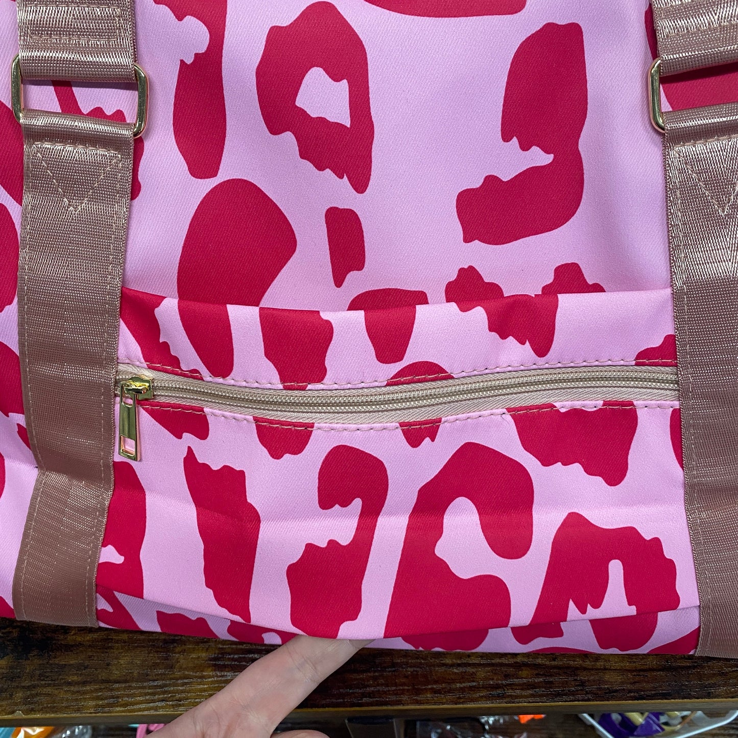 Weekender Duffle - Pink on Pink Animal Print - PREORDER 7/19-7/22