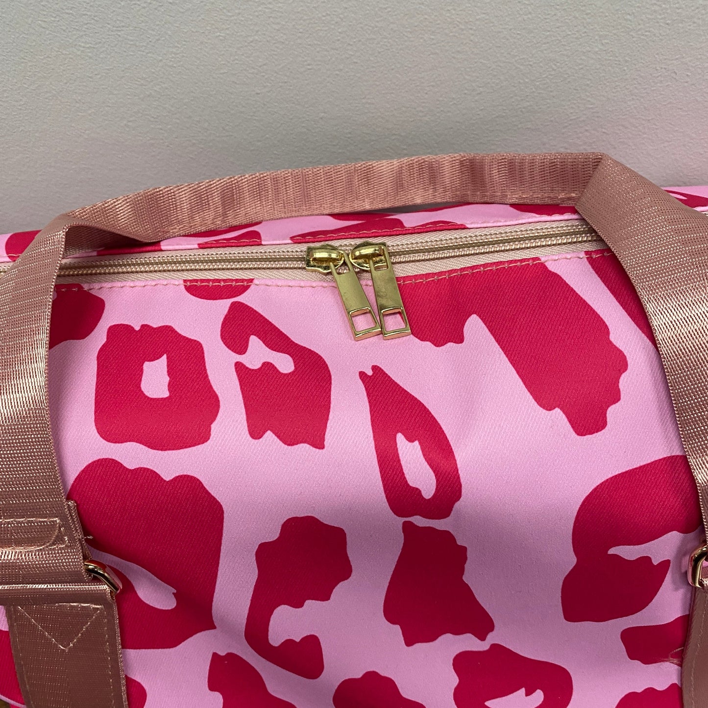 Weekender Duffle - Pink on Pink Animal Print - PREORDER 7/19-7/22