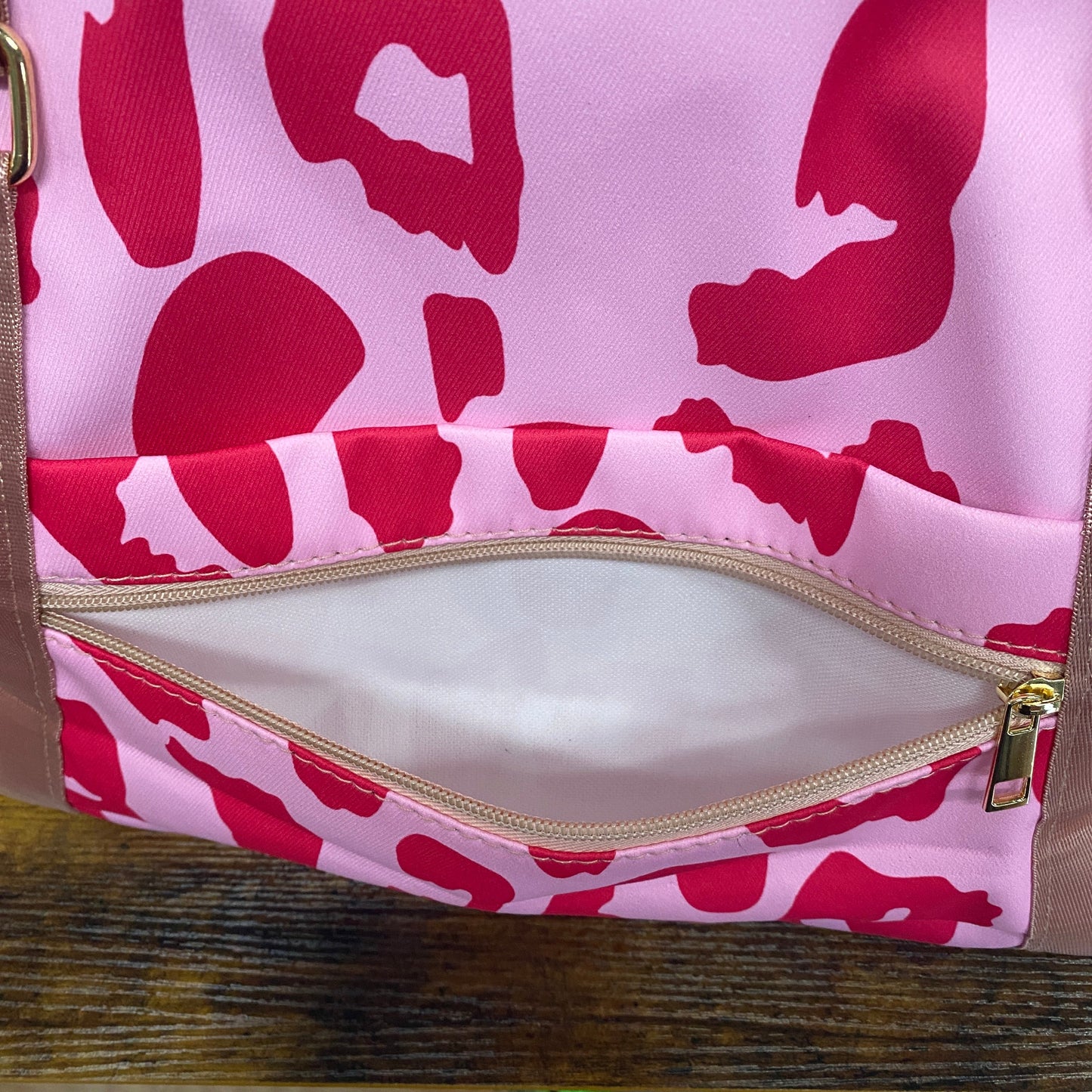 Weekender Duffle - Pink on Pink Animal Print - PREORDER 7/19-7/22